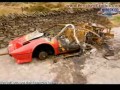 Zdjęcia zniszczonych Ferrari