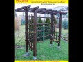 Balustrada na tarasie, pergola, meble ogrodowe