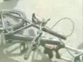 Wypadek podczas skoku na rowerze