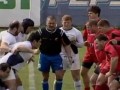 Bijatyka na meczu rugby w Rumunii