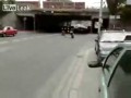 Wypadek głupiego motocyklisty
