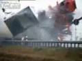 Wypadek - krasztest ciężarówek