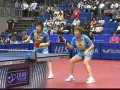 Obronny debel Koreanek w tenisa stołowego