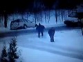 Autobus vs pijany mężczyzna