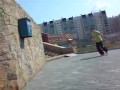 Nieudany trik w parkour