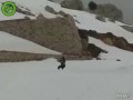 Latający snowboardzista