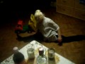 Babcia robi szpagat