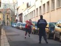 Touchdown Remi Gaillard vs. policja
