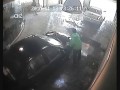 Wypadek w myjni samochodowej