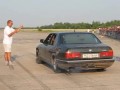 Palenie gumy BMW E32 750 Biturbo