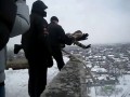 Skok na bungee z dachu po rosyjsku - drugi raz