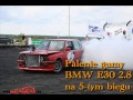 Palenie gumy BMW E30 na 5 biegu