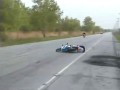 Chciał się popisać na motorze