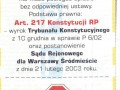 Karteczka wrzutka za szybę