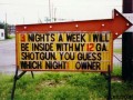 Shotgun sign