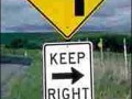 Keep right