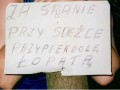 Ogłoszenie przy campingu