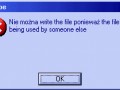 Error z programu Photoshop