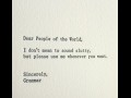 Dear people