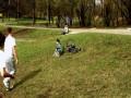 Wielka wpadka małego rowerzysty
