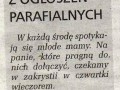 Ogłoszenia parafialne