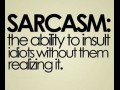 Sarcasm