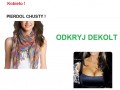 Apel odkryj dekolt
