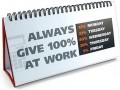 Always give 100% at work