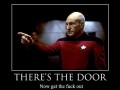 Theres the door