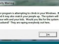 Microsoft security warning