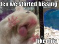 The we started kissing