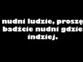 Nudni ludzie...