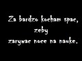 Bardzo kocham spać...