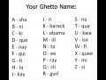 Your Ghetto name...