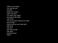 Whats my name?
