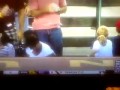 Greedy broad steals foul ball