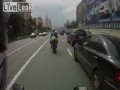 Wypadek motocyklisty