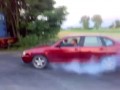 Palenie gumy - ogień!
