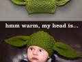 Warm my head is...