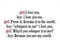 I love you...