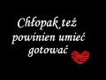 Chłopak powinien umieć gotować