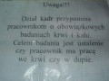 Obowiązkowe badania krwi i kału