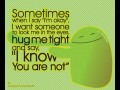 Sometimes...
