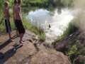 Girl Wrecks Hard On Bike Jump