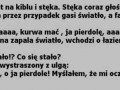 Siedzi facet na kiblu i stęka...