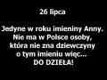 26 lipca - imieniny Anny