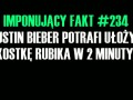 Justin Bieber i kostka Rubika