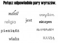 Połącz odpowiednie pary wyrazów