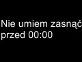 Nie umiem zasnąć przed północą