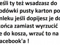 Pusty karton po mleku...